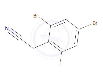 Chemical structure of 2-(2,4,6-Tribromophenyl)acetonitrile