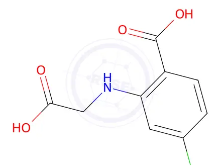Chemical structure of 2-((Carboxymethyl)amino)-4-chlorobenzoic acid