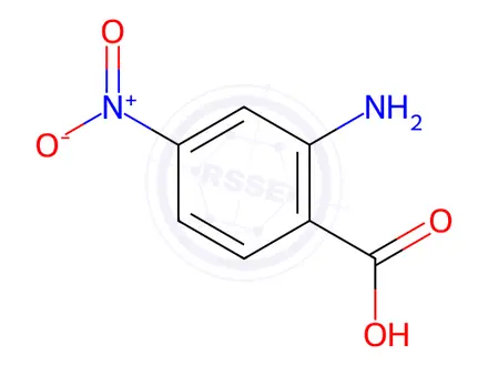 Chemical structure of 4-Nitroanthranilic acid