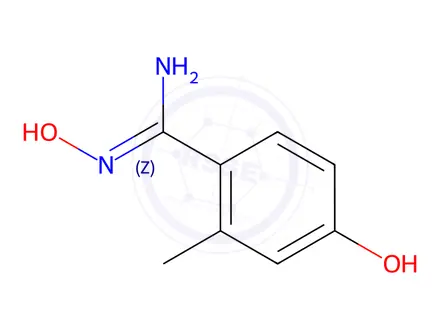 Chemical structure of N',4-dihydroxy-2-methylbenzene-1-carboximidamide