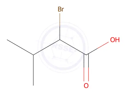 Chemical structure of 2-Bromo-3-Methylbutanoic Acid
