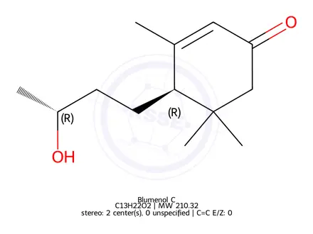 Chemical structure of Blumenol C
