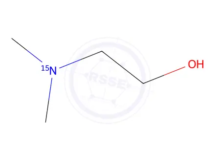 Chemical structure of N,N-DIMETHYLETHANOLAMINE-15N