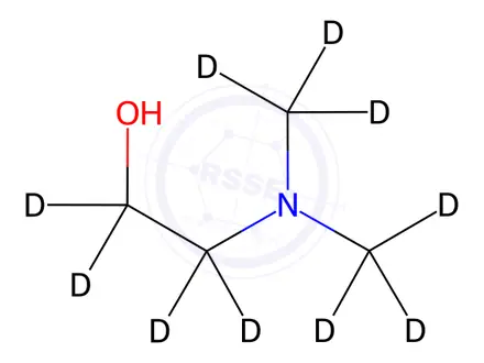 Chemical structure of N,N-Dimethylethanolamine-d10 (OH)