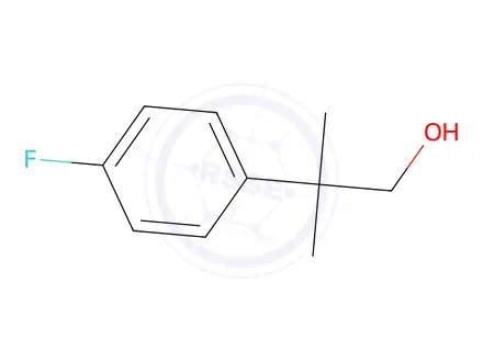 Chemical structure of 2-(4-Fluorophenyl)-2-methylpropan-1-ol