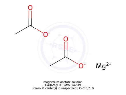 Chemical structure of Dimethylacetamide Impurity 1 Magnesium Salt (Dimethylacetamide EP Impurity A Magnesium Salt) (Magnesium Acetate)