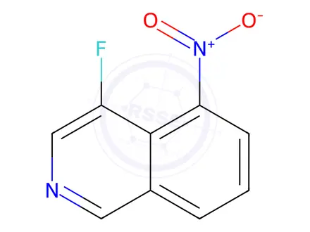 Chemical structure of Isoquinoline, 4-fluoro-5-nitro-
