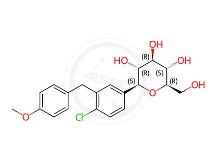 Chemical structure of Dapagliflozin Impurity 342