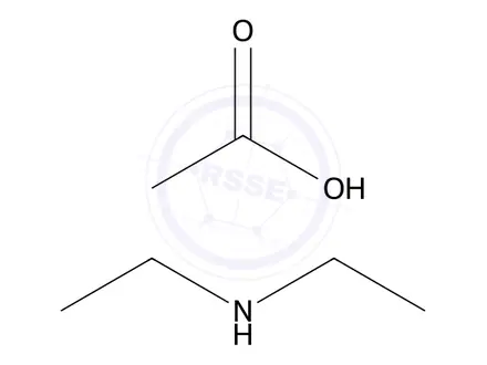 Chemical structure of Diethylamine Acetate