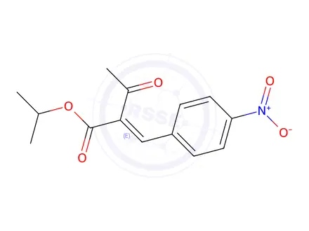 Chemical structure of Isopropyl 2-(4-nitrobenzylidene)-3-oxobutanoate
