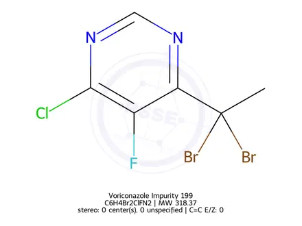 Chemical structure of Voriconazole Impurity 169