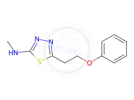 Chemical structure of N-Methyl-5-(2-phenoxyethyl)-1,3,4-thiadiazol-2-amine