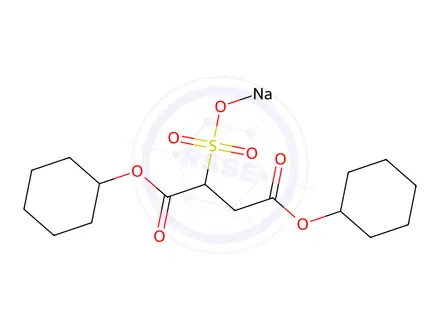 Chemical structure of Dicyclohexyl sulfosuccinate (sodium)