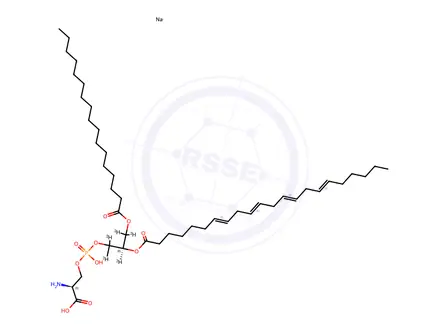 Chemical structure of 17:0-22:4 PS-d5