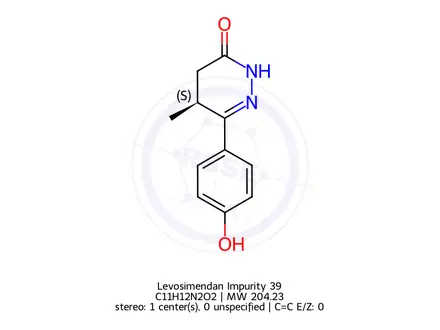 Chemical structure of Levosimendan Impurity 154