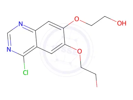 Chemical structure of 2,2'-((4-Chloroquinazoline-6,7-diyl)bis(oxy))diethanol