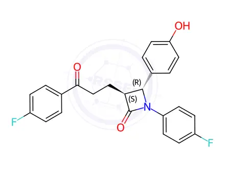 Chemical structure of ent-Ezetimibe Ketone