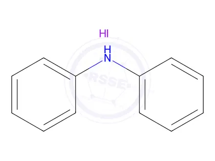 Chemical structure of Benzenamine, N-phenyl-, hydriodide (1:1)
