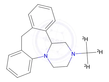 Chemical structure of Mianserin-d3 Dihydrochloride
