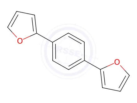Chemical structure of 1,4-di(furan-2-yl)benzene