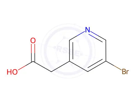 Chemical structure of 2-(5-Bromopyridin-3-yl)acetic acid