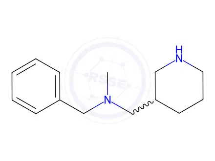 Chemical structure of N-Benzyl-N-methyl-1-(piperidin-3-yl)methanamine