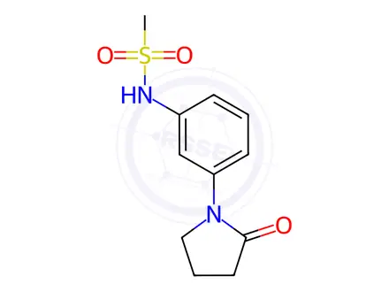 Chemical structure of N-(3-(2-Oxopyrrolidin-1-yl)phenyl)methanesulfonamide