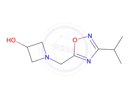 Chemical structure of 1-((3-Isopropyl-1,2,4-oxadiazol-5-yl)methyl)azetidin-3-ol