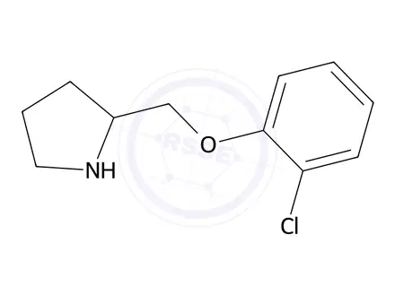 Chemical structure of 2-((2-Chlorophenoxy)methyl)pyrrolidine