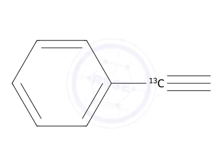 Chemical structure of Phenyl acetylene-1-13C
