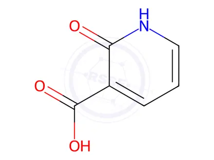 Chemical structure of 2-Hydroxynicotinic acid