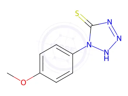 Chemical structure of 1-(4-methoxyphenyl)-1H-tetrazole-5-thiol