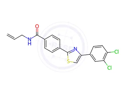 Chemical structure of N-allyl-4-(4-(3,4-dichlorophenyl)thiazol-2-yl)benzamide