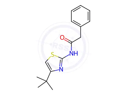 Chemical structure of N-(4-(tert-Butyl)thiazol-2-yl)-2-phenylacetamide