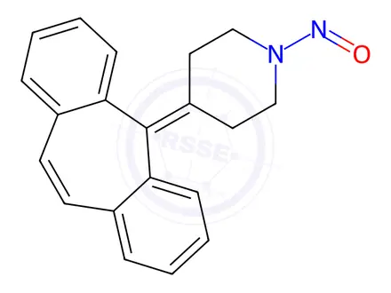 Chemical structure of N-nitroso N-Desmethyl Cypropheptadine