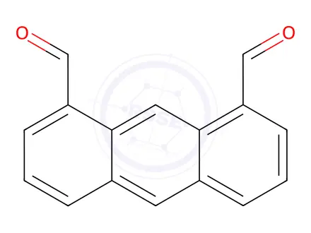 Chemical structure of 1,8-Anthracenedicarboxaldehyde