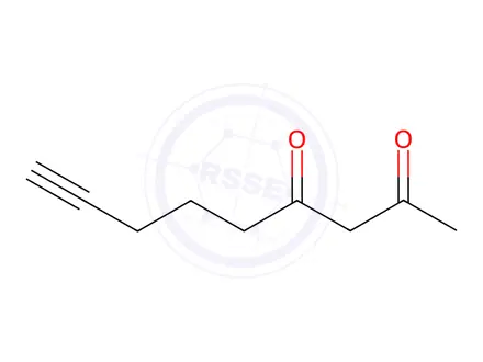 Chemical structure of non-8-yne-2,4-dione