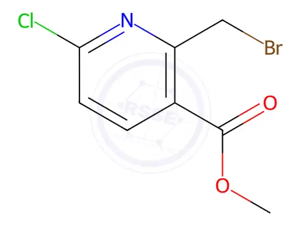 Chemical structure of Methyl 2-(bromomethyl)-6-chloronicotinate