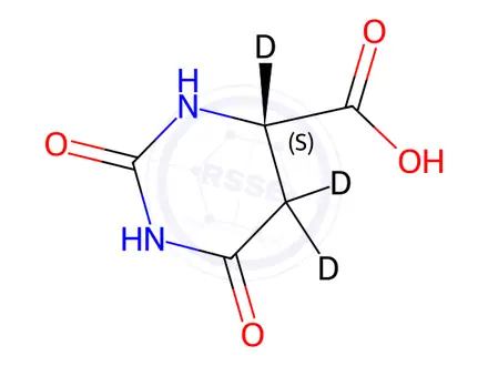 Chemical structure of L-Dihydroorotic Acid-D3