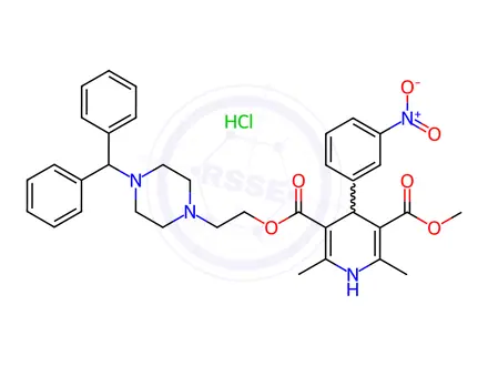 Chemical structure of Manidipine Hydrochloride