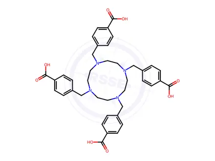 Chemical structure of BENZOIC ACID, 4,4',4'',4'''-[1,4,7,10-TETRAAZACYCLODODECANE-1,4,7,10-TETRAYLTETRAKIS(METHYLENE)]TETR