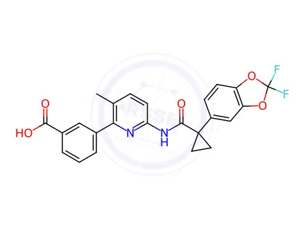 Chemical structure of Lumacaftor