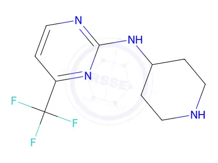 Chemical structure of n-(Piperidin-4-yl)-4-(trifluoromethyl)pyrimidin-2-amine