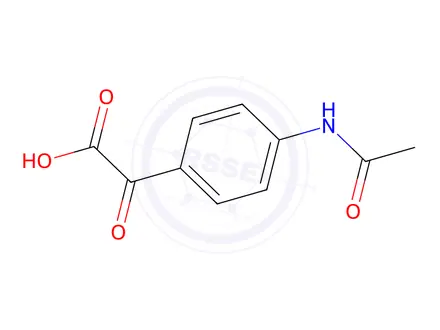Chemical structure of 2-(4-Acetamidophenyl)-2-oxoacetic acid