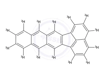 Chemical structure of Acenaphth[1,2-b]anthracene-d14