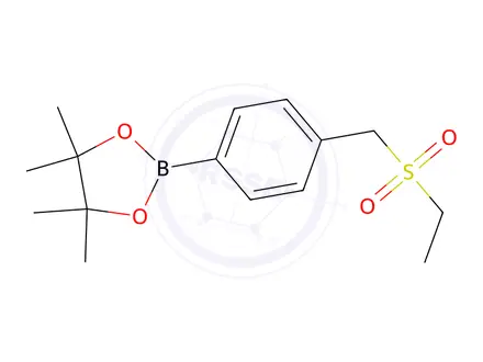 Chemical structure of 2-(4-((Ethylsulfonyl)methyl)phenyl)-4,4,5,5-tetramethyl-1,3,2-dioxaborolane