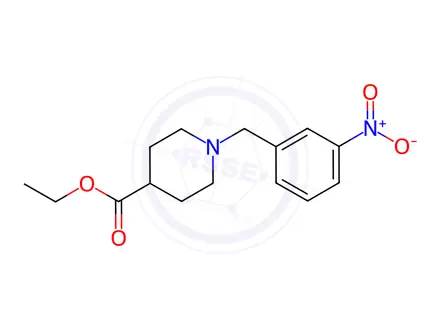 Chemical structure of Ethyl 1-(3-nitrobenzyl)piperidine-4-carboxylate