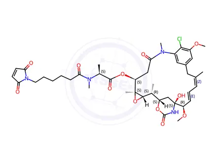 Chemical structure of MC-DM1