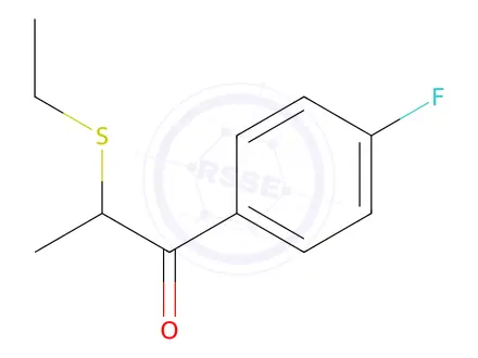 Chemical structure of 2-(Ethylthio)-1-(4-fluorophenyl)propan-1-one