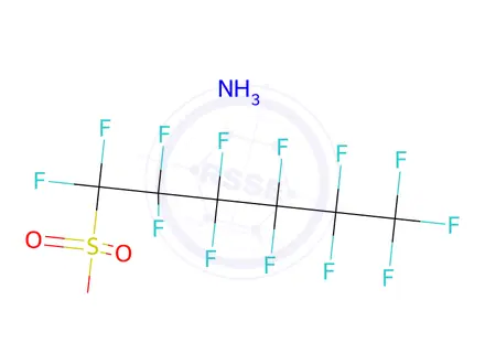 Chemical structure of Ammonium Perfluorohexane-1-Sulphonate
